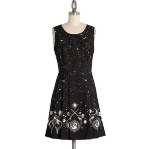 Dangerfield Cosmic Narwhal Fit And Flare Dress